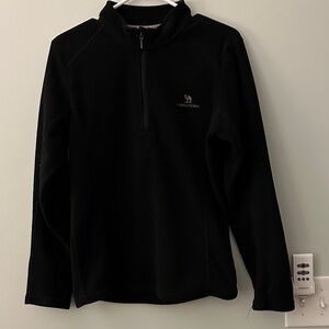 Camel Crown Black Fleece Pullover